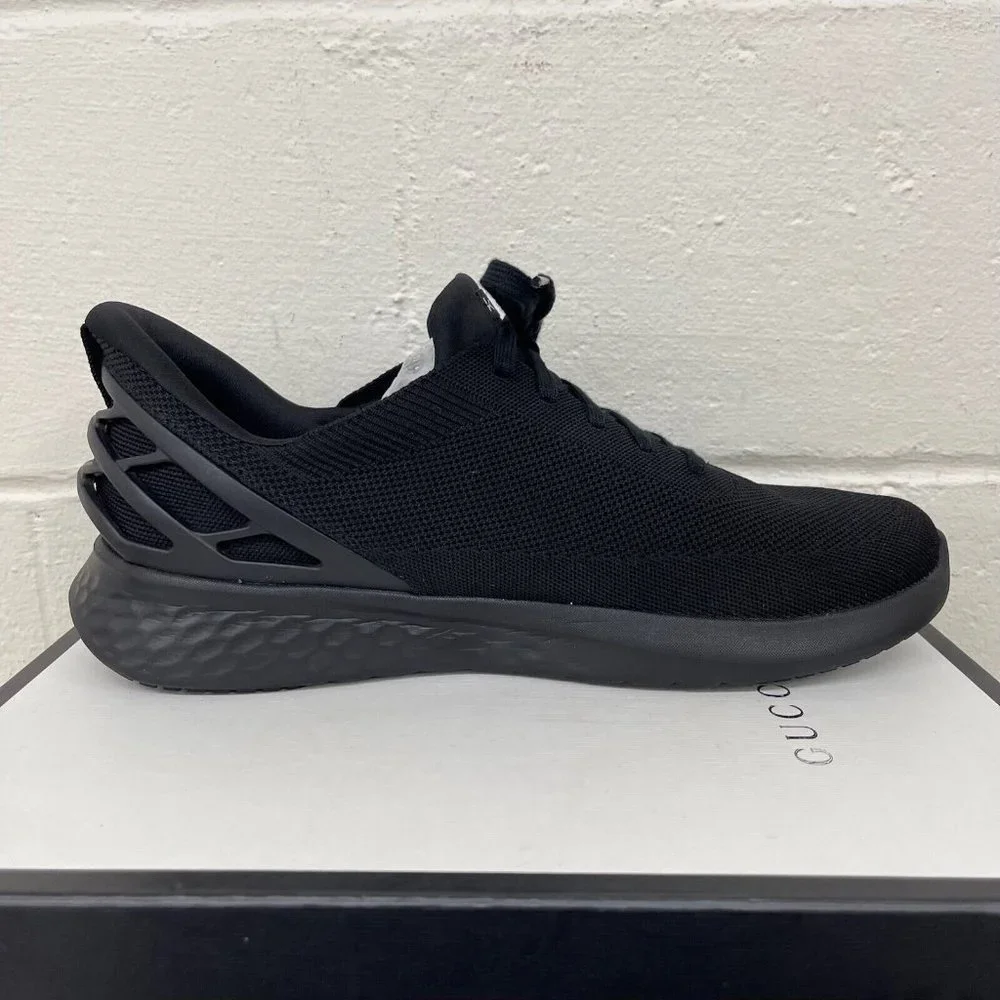 Kizik Athens Hands Free Triple Black Running Shoes Sneaker Womens Size 15.5 Wide